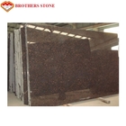Spessore superficie lucidato mattonelle di pietra naturali di finitura 17mm-200mm del granito di Tan Brown