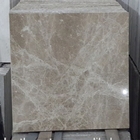 Lastra professionale del marmo di Emperador della luce della Spagna, grandi mattonelle di marmo della parete