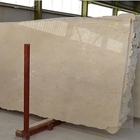 Alta lastra di marmo beige lucidata tagliata alla dimensione, mattonelle del marmo di Crema Marfil