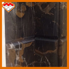 Servizio dell'OEM della lastra del marmo del nero di Portoro per la decorazione del pavimento del bagno