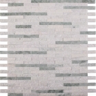 Tessere di vetro in bianco e nero, mattonelle di marmo rotonde 30x30 della parete del mosaico del triangolo 3D