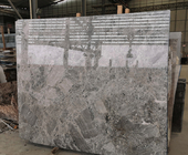Pavimento di lastra di pietra naturale soleggiato delle mattonelle del marmo dell'Italia/del marmo di colore Grey d'argento 30x30cm