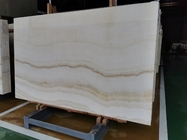 Pannello retroilluminato bianco di legno di 16mm Jade Onyx Slab For Wall