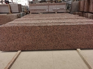 Mattonelle di pietra smerigliatrice del granito rosso della foglia di acero in controsoffitti