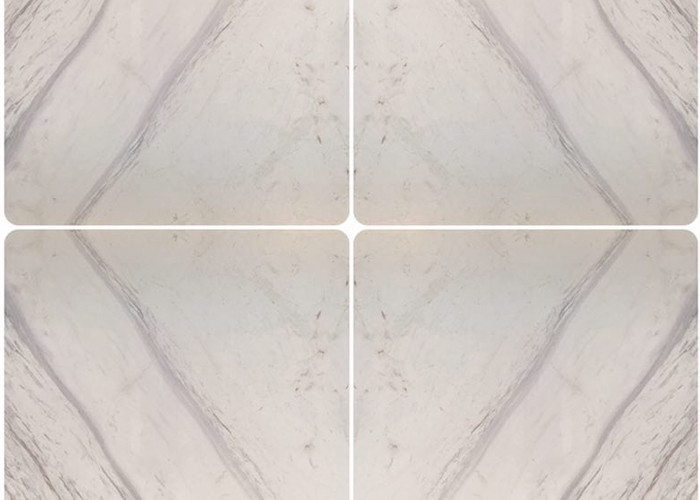 Mattonelle di marmo bianche lucidate dimensione standard o su misura di 60x60 della Grecia Volakas di Mach