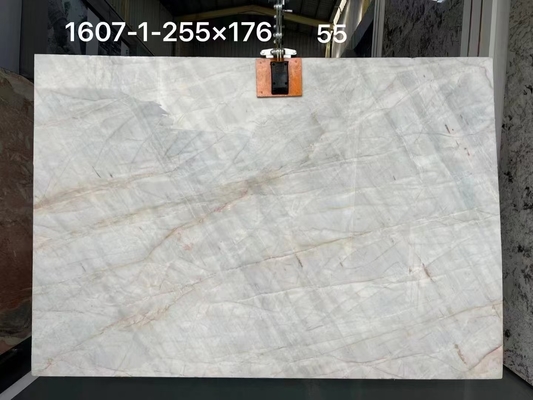 18mm CNF Taj Mahal Quartzite bianco Cristallo Backlit Stone Contotop per la decorazione domestica