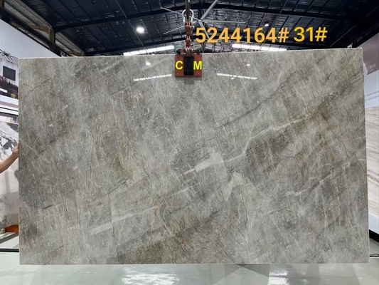 18mm CNF Taj Mahal Quartzite bianco Cristallo Backlit Stone Contotop per la decorazione domestica