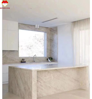 18mm CNF Taj Mahal Quartzite bianco Cristallo Backlit Stone Contotop per la decorazione domestica