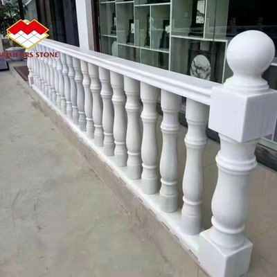 Termini di consegna FOB/CNF Marmo bianco Rali portaportico Balcone Barricata Balustrade per villa