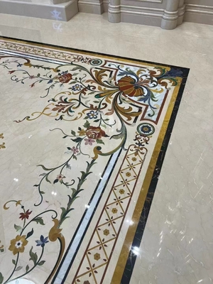 Medaglione in marmo a getto d'acqua tagliato su misura per villa e hotel moderni