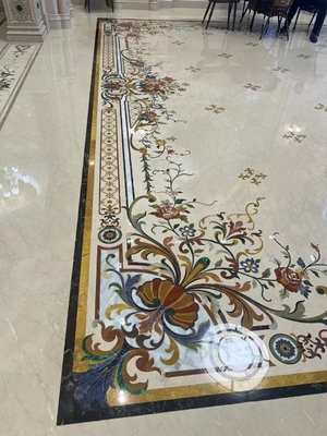 Medaglione in marmo a getto d'acqua tagliato su misura per villa e hotel moderni