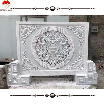 Manicotto per le scale in marmo e oniccio bianco personalizzato per baluster decorativo per ville e case