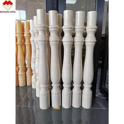 Hotel o villa su misura Marmo bianco Alabastro Scala Baluster Stile di design moderno
