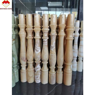 Hotel o villa su misura Marmo bianco Alabastro Scala Baluster Stile di design moderno