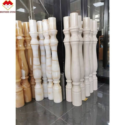 Hotel o villa su misura Marmo bianco Alabastro Scala Baluster Stile di design moderno