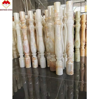 Hotel o villa su misura Marmo bianco Alabastro Scala Baluster Stile di design moderno