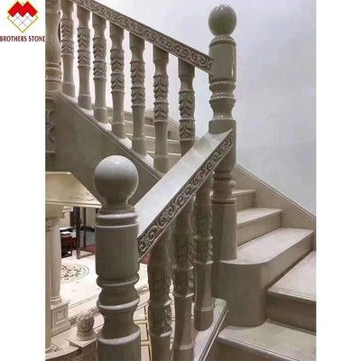 Manubri da balcone in marmo di calcite per scale in pietra al prezzo accessibile