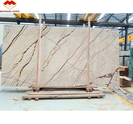 Piastrelle interne per scale e pavimenti Solfitel Marmo oro Gran lastra in stile naturale moderno