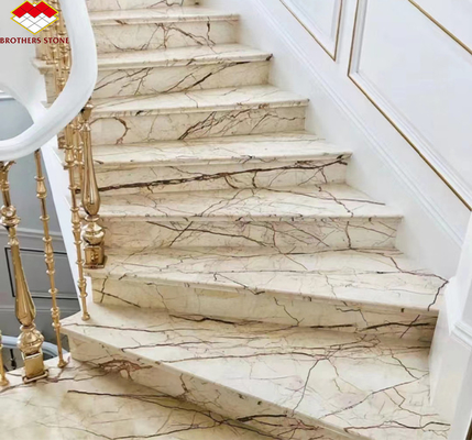 Piastrelle interne per scale e pavimenti Solfitel Marmo oro Gran lastra in stile naturale moderno