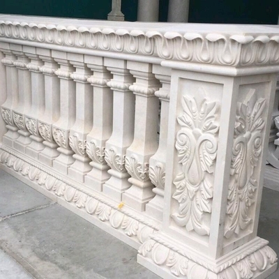 Scala di marmo di lusso personalizzata Colonna di manubrio per design d'interni in stile villa