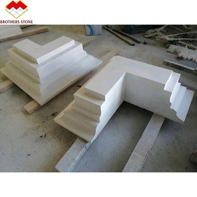 Scala di marmo di lusso personalizzata Colonna di manubrio per design d'interni in stile villa
