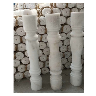 Tralicce per scale Maniglie di marmo bianco Granito di pietra Barricata Maniglie di pietra Balustrade