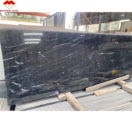 Via Lattea Granito Nero Piastrelle tagliate a misura per un modello di pavimento classico ed elegante