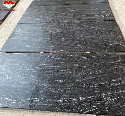 Via Lattea Granito Nero Piastrelle tagliate a misura per un modello di pavimento classico ed elegante