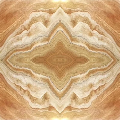 Moderno stile di design retroilluminato giallo Onyx libro corrispondenza con moderno naturale tigre Onyx Slab
