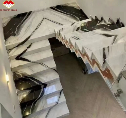 Scala dritta, non scivolosa, pedana di pietra sinterizzata, lastre di pietra da magazzino speciale