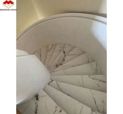Scala dritta, non scivolosa, pedana di pietra sinterizzata, lastre di pietra da magazzino speciale