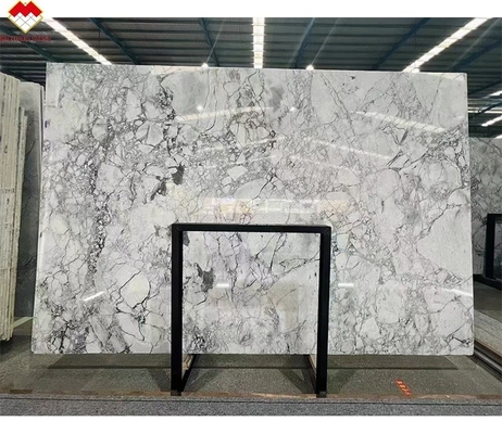 Fratelli Pietra Moderna Calacatta Borghini Marmo Bianco Quartzita Piastra per Pavimento Villa