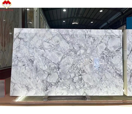 Fratelli Pietra Moderna Calacatta Borghini Marmo Bianco Quartzita Piastra per Pavimento Villa