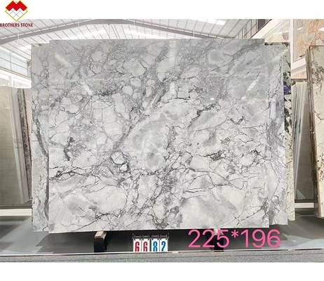 Fratelli Pietra Moderna Calacatta Borghini Marmo Bianco Quartzita Piastra per Pavimento Villa