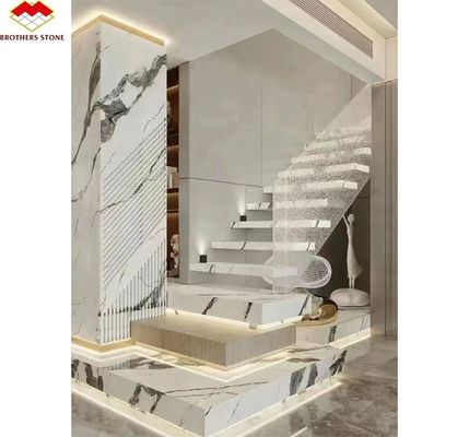 Scale di pietra sinterizzata tagliata su misura per il lusso di design moderno in vari colori