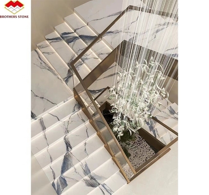 Materiale di scala in pietra artificiale Moderno design Luxury Indoor Non Slip Floor Tile