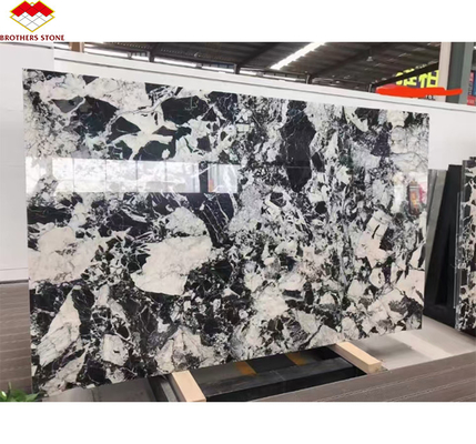 Pietra lucida di marmo nero di Napoleno lucidato per hotel Villa Long Wall Panel Floor Tile