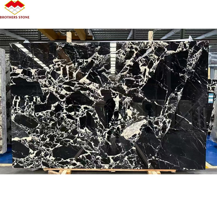 Pietra lucida di marmo nero di Napoleno lucidato per hotel Villa Long Wall Panel Floor Tile