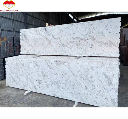 Slab lucidato in granito bianco di alta qualità per progetti residenziali