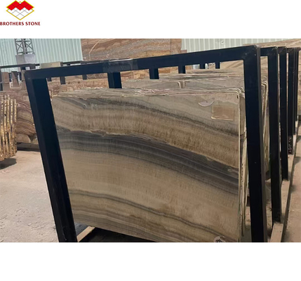 Pannello murario del bagno dell' hotel e vasca di vanità con lavandino in pietra naturale marmo onyx