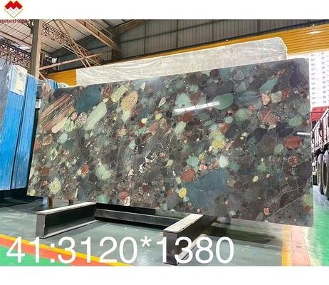 Luxury Brazil Verde Marinace Verde Quartzite Pelle Finita Superficie per lo stile moderno