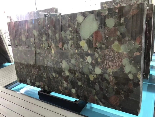 Luxury Brazil Verde Marinace Verde Quartzite Pelle Finita Superficie per lo stile moderno