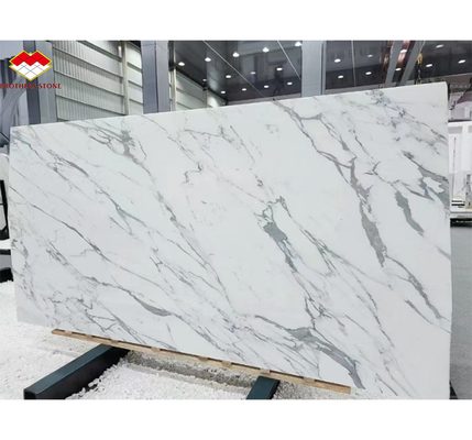 Moderno design Italia Slab di marmo bianco Calacatta per il bancone della cucina e il pannello di parete