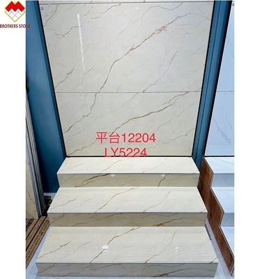 Anti-slip vetrata passo passo pavimento piastrella di marmo moderno guardare per il muro esterno personalizzato