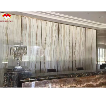 Moderno stile di design alberghiero trasparente lamiera di marmo di giada bianca per pareti e pavimenti