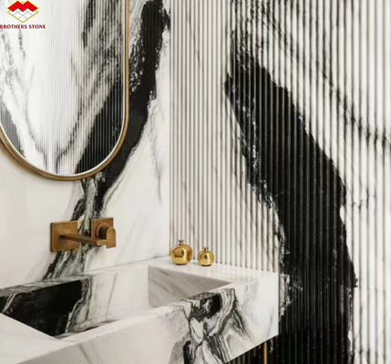 Moderno stile di design Panda marmo bianco elevare la parete del tuo hotel pavimento e scale piastrelle