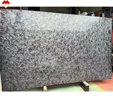 Superficie in cuoio naturale spazzolato Matrice VersaceNero classico Quartzita nera da banco dal Brasile