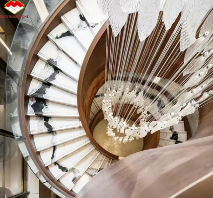 Moderno stile di design Panda marmo bianco elevare la parete del tuo hotel pavimento e scale piastrelle