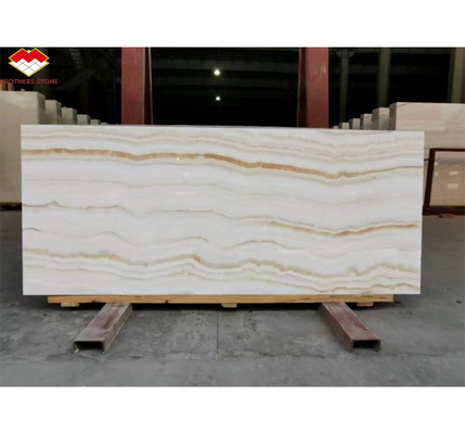 Moderno Design Hotel Bagno Pannello di Parete con retroilluminazione Pietra Naturale Bianco Marmo Onyx