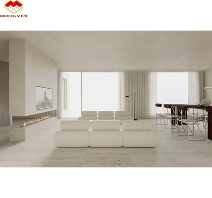 Marmo Travertino Pietra Grandi lastre lucidate per moderno Hotel Villa Interior Design